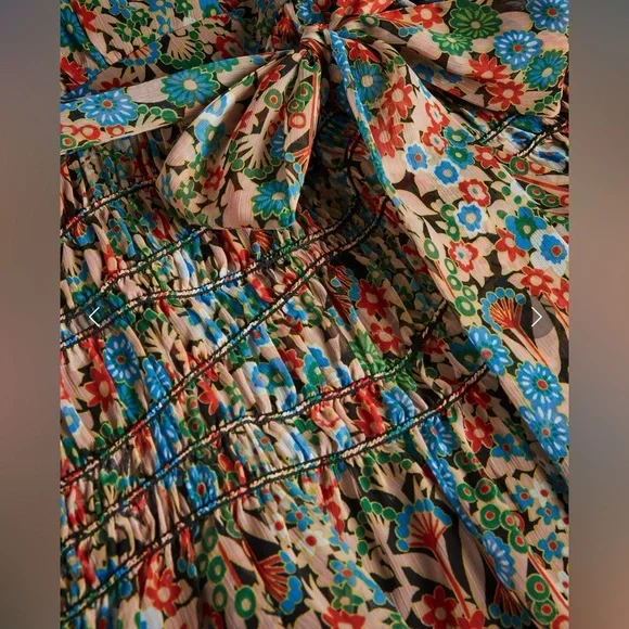 NWT Ted Baker London Tiania Black Floral Mini Dress Sz 8 (3) Fall Trend - Picture 10 of 10